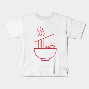 hot ramen bowl Kids T-Shirt